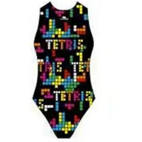Turbo Tetris Swimsuit Zwart M Vrouw