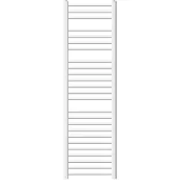 LuxeBath elektrische badkamerverwarming Sahara 400 x 1500 mm wit rechte zijaansluiting met verwarmingselement 1200W digitale thermostaat met scherm handdoekradiator met verwarming handdoekdroger