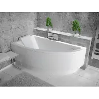Badland PRAKTIKA hoekbad 150 x 70 cm links wit