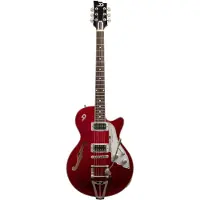 Duesenberg Starplayer TV Balboa Pearl Red semi-akoestische gitaar met koffer