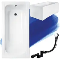 Badland CONTINEA ligbad 140 x 70 cm wit met acrylpaneel
