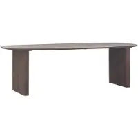 Giga Meubel Eettafel Aya Walnoot Deens Ovaal 210cm