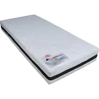 Slaaploods.nl Prince de Luxe - Pocketvering Matras - Koudschuim Afdeklaag - 100x220x25 cm - Hard