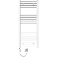 LuxeBath Badkamerradiator Elektrisch met verwarmingselement 900W 500x1200 mm Wit recht met zijaansluiting
