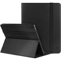 Rosso Element Hoes Geschikt voor Lenovo Tab Plus | Book Case | Volledige bescherming | Elastische band | Sleep/Wake functie | Met Penhouder | Verstelbare standaard | Zwart