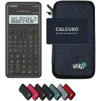 Casio fx-82MS 2nd edition incl. WYNGS Beschermhoes Blauw - Wetenschappelijke Rekenmachine - Basis Pakket