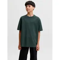 Jack & jones Junior Shirt 'JJEBARRON' donkergroen