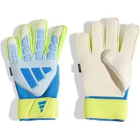 Adidas Predator Match Fingersave Keepershandschoenen Lichtblauw Blauw Neongeel
