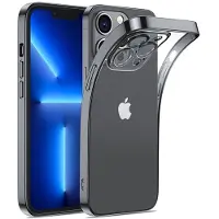 JOYROOM Serie 14Q - Telefoon Etui - iPhone 14 Plus - Zwart - Galvaniseerde Randen