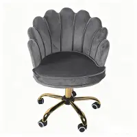 Russle Velvet Schelp Bureaustoel