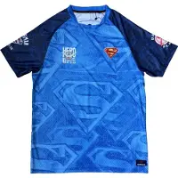 Superman voetbalshirt voor heren, maat 38 - Meerkleurig voetbalshirt, maat S