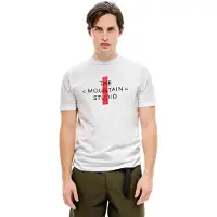 The Mountain Studio Cross Logo T-shirt Met Korte Mouwen Wit XL Man