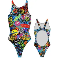 Turbo Stickers Swimsuit Veelkleurig M Vrouw