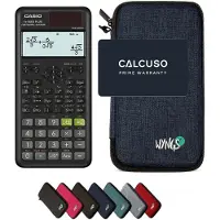 Casio fx-85ES Plus 2nd edition incl. WYNGS Beschermhoes Blauw - Wetenschappelijke Rekenmachine - Basis Pakket