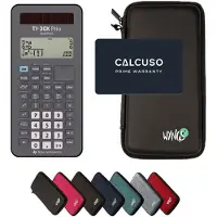 Texas Instruments TI-30X Prio MathPrint incl. WYNGS Beschermhoes Zwart - Wetenschappelijke Rekenmachine - Basis Pakket