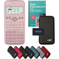 Casio fx-83GT X incl. beschermhoes Donkergrijs & vakboek (64 pagina's, DIN A5) – Wetenschappelijke rekenmachine – Smart Set