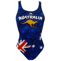 Turbo Australia Pro Resist Swimsuit Blauw M Vrouw