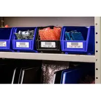 Brady MC-750-595-WT-BK tape vinyl | zwart op wit | 19,05mm x 7,62m
