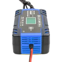 Eafc 8A Acculader - Druppellader - Reparatiemodus - voor 12v & 24v - Geschikt voor Motor Auto Scooter Vrachtwagen Boot en meer - blauw