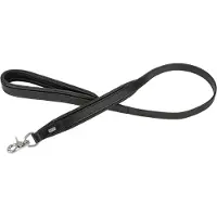 Barry King Zwarte Leren Hondenriem 20mm x 100cm
