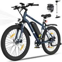 Hitway Elektrische Fiets BK15 Pro - 27.5 Inch City Commuter EBike met Afneembare 36V 13Ah Lithium Batterij - Mountain E-Bike met 250W Motor - 7 Versnellingen - IP54 Waterdicht - Elektrische Fietsen