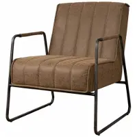 Tower Living Fauteuil Santo - Bruin Stof - 76x64x81cm