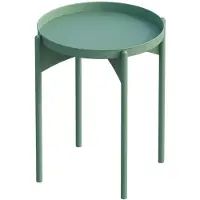CALICOSY Bijzettafel met rond metalen blad h57 cm cole