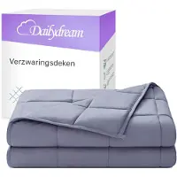 Nivion - Verzwaringsdeken - 135x200cm - 4,5 kg - Grijs - Katoen - weighted blanket - 1 persoons