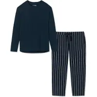 Schiesser Pyjama 'Organic Cotton' blauw