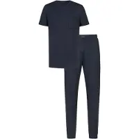 Mey Pyjama kort 'Jefferson' donkerblauw