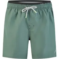 Happy Shorts Zwemshorts 'Double Waistband' kaki