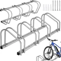 TecTake - fietsenrek 4 fietsen - Fietsenstandaard - Fiets standaard - staal - stabiel - 402378