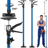 TecTake - 2x plafondsteun - telescopisch - 115-290 cm - 401692