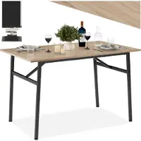 TecTake - Eettafel "Swansea" industrieel - lichtbruin - afm. LxBxH : ca. 120 x 75 x 76 cm - 404335