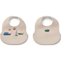 Liewood - Ember Printed Bib - Sailing / Sandy - One size