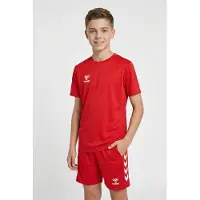 Hummel Trainingspak cranberry / wit