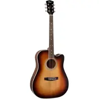 Cort PURE-DC Satin Light Burst akoestische westerngitaar