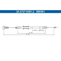 Ate 24.3727-0361.2 Handremkabel