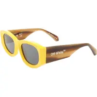 OFF-WHITE Off White Vierkante zonnebril Joan voor volwassenen (Geel/Havana)