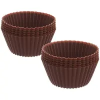 Orion Oranje siliconen muffinvormpjes SILLINIE 12 stuks.