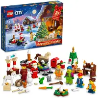 LEGO City 2022 Adventskalender 60352 Bouwset voor Kinderen 5+; Inclusief Spelmat en 5 TV-personages