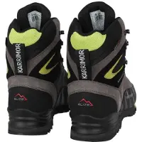 Karrimor Heren Hot Route Leder Waterdichte Wandelschoenen (Houtskool/kalk)