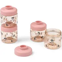 Liewood Dominique babyvoedingspotjes 100 ml 4-pack Kersenhart-roze