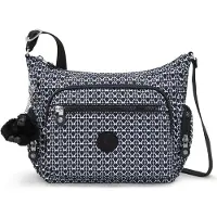 Kipling Schoudertas 'Gabbie' zwart / wit
