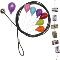 Out of the blue Photo steel wire with 6 magnets , Balloon