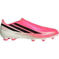 Adidas F50 Hyperfast League Veterloze Gras Voetbalschoenen (FG) Felroze Zwart Goud Wit