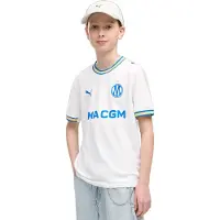 Puma Voetbalshirt - Marseille Homes 26/27 - White/Team R - - 8 jaar (128) - Voetbalshirts