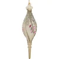 Décoris IJspegel kerst ornament | | 2 stuks (Glas)