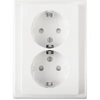 Merten Stopcontact | | System M (Inbouw, Randaarde, Wit)
