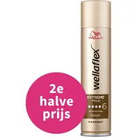 Wella 2e Halve Prijs: Flex Haarspray Power Hold Mega Strong 250 Ml